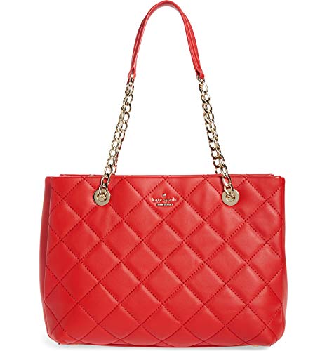Kate Spade New York Emerson Place Allis Quilted Leather Shoulder Bag , Hibiscus Red