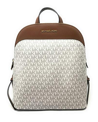 Michael Kors Emmy Signature PVC Large Dome Backpack – Vanilla