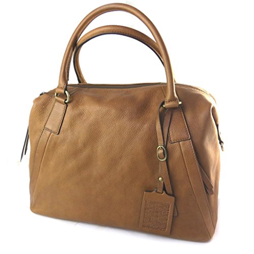 Leather bag ‘Gianni Conti’cognac – 36x26x16 cm (14.17”x10.24”x6.30”).