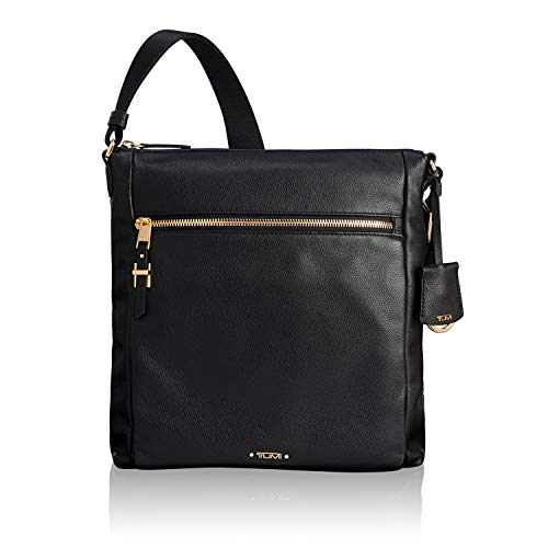 TUMI – Voyageur Canton Leather Crossbody Bag – Satchel Purse for Women – Black