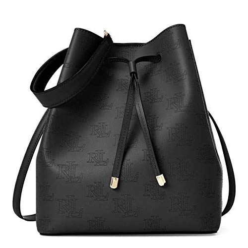 Medium Debby Drawstring Bag Black/Taupe One Size Logo