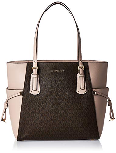 MICHAEL Michael Kors Voyager East/West Tote Brown/Soft Pink One Size