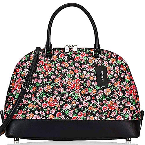 SALE ! New Authentic COACH Elegant Woman’s handbag in Black, Pink, multi. Carry 3 ways! by hand, shoulder & crossbody