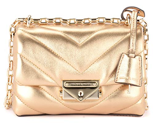 Michael Kors Michael Kors Cece Extra Small Shoulder Bag In Gold Quilted Leather. Gold