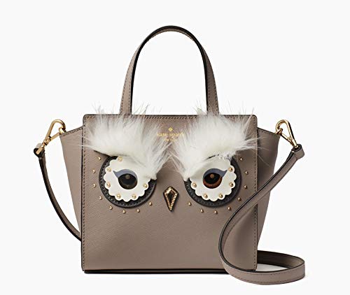 Kate Spade Star Bright Owl Mini Hadlee Crossbody Handbag, Taupe, Small