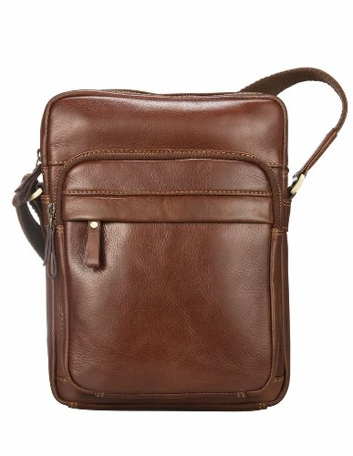 Visconti Leather Ziptop CrossBody Bag Messenger Handbag Shoulder Bags – Vintage 1